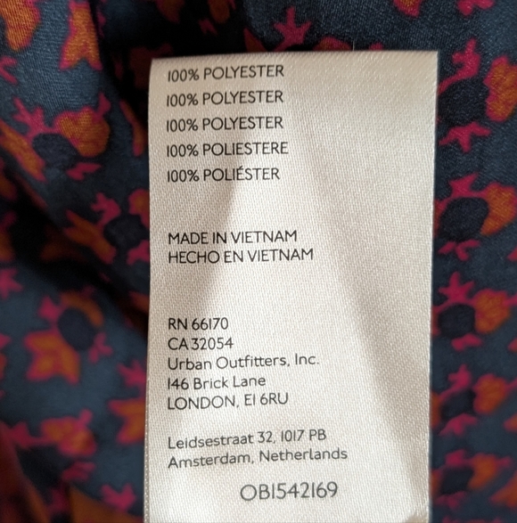 FREE PEOPLE Meadow Mod Mini Dress Moody Combo, Long Sleeve, Size L - Picture 10 of 14